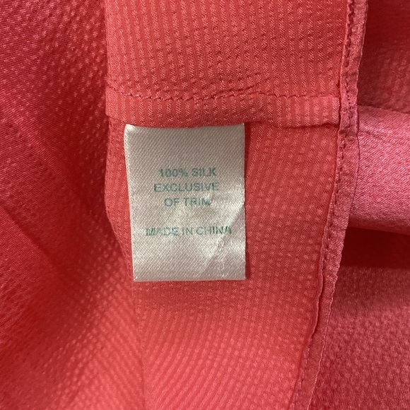 LILLY PULITZER SILK BUTTON FRONT SLEEVELESS BLOUSE Preppy, Old money, aesthetic - Picture 10 of 10